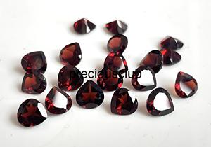 โกเมนแดงธรรมชาติหัวใจผ่า6มม.-โกเมนแดงหลวมคุณภาพสูงตัดจากหัวใจ - Product Image 3