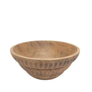 Frutero redondo de madera de nuevo diseño con Base, cuenco para servir esmalte marrón, cuenco para mezclar ensaladas artesanales y cuenco para sopa - Product Image 4