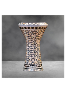 Auténtica Crema Gawharet El Fan, Hexagon Sombaty Darbuka de 23 cm, Pearl Doumbek - Product Image 6