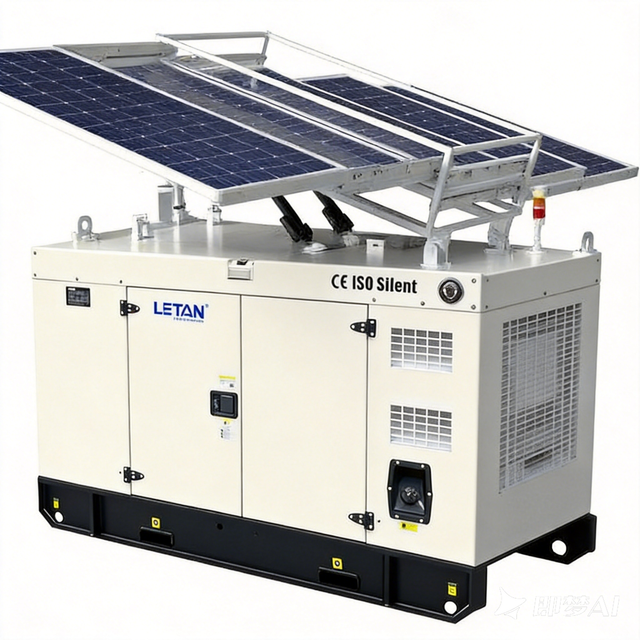 Leton Battery Energy Storage System Foldable Solar Panels Oilfield Power Supply Mobile Solar-Diesel Hybrid Microgrid System