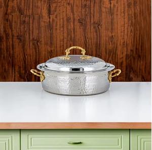 Cazuelas de calentador de alimentos ecológicas de acero inoxidable de calidad superior modernas con tapa, artículos de mesa clásicos más vendidos - Product Image 5