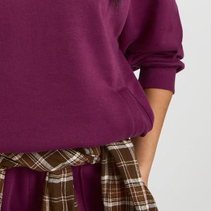 Sudadera con Capucha de Color Sólido para Mujer, Diseño y Costura de Alta Calidad, para Pedidos al por Mayor con Servicio OEM, Diseño / Precio de Fábrica - Product Image 4