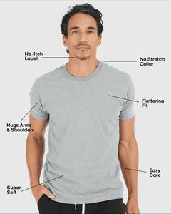 T-shirt en coton spandex pour hommes en gros ajusté de qualité supérieure T-shirt athlétique à séchage rapide Muscle Fit Training Sports T-shirts vierges pour hommes - Product Image 1