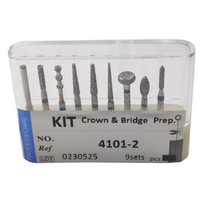 UDT <strong>Dental</strong> Material Diamond Bur Kit <strong>Crown</strong> and Bridge Prepare High Speed - Product Image 3