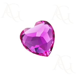 Lab Grown Pink Sapphire Heart Cut llama fusión color Piedra preciosa suelta Fabricación de joyas Sintético creado corindón de 6mm a 20mm - Product Image 4