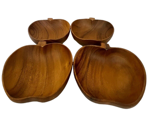 ชามไม้สำหรับใส่สลัดผลไม้ทรงกลมชุดชามตกแต่งขนมทำด้วยมือของขวัญที่ไม่เหมือนใครของตกแต่งบ้านแบบชนบท - Product Image 5