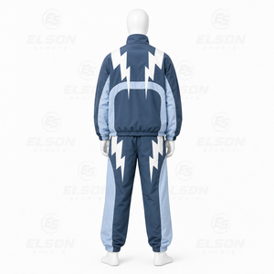 Conjunto deportivo de dos piezas unisex, ligero, cortavientos, con cremallera, de nailon, estilo streetwear, para hombre. - Product Image 2