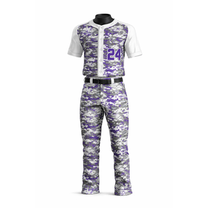 Uniforme de Béisbol Personalizado con Camuflaje, Conjunto de Camiseta y Pantalones, Kit de Equipo con Camuflaje Digital, Secado Rápido y Transpirable - Product Image 1