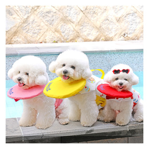 Gilet de sauvetage pour chien en polyester léger (WZ-PLJ01) Gilet de sauvetage pour chien de couleur vive pour chiens de petite et moyenne taille avec boucle Velcro - Product Image 6