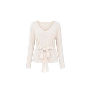 Blusa de punto fina con detalle Baglama - Negra - Negra - Product Image 6