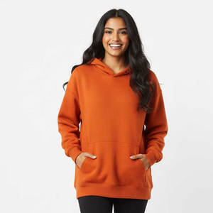 Sudadera con Capucha Unisex de Estilo Personalizado, Bordada, de Gran Tamaño, de Felpa de Algodón, Tejido Francés, para Invierno, con Insignia Frontal de Alpha Phi Griega - Product Image 2