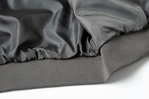 Chaqueta Bomber Delgada de Lona Transpirable con Cuello Camisero, Hombros Caídos, Holgada, Ecológica, con Cierre de Cremallera Frontal, Venta al Por Mayor - Product Image 3