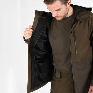 Oem Service Active Moss Brown chaqueta de caza tendencia temporada de verano de alta calidad multi bolsillos chaqueta de caza con cremallera completa - Product Image 2