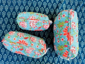 กระเป๋าเครื่องสำอางสำหรับเดินทางกระเป๋าผ้าสำหรับผู้หญิงกระเป๋าของใช้ในห้องน้ำลายบล็อกทำมือกระเป๋าช้อปปิ้ง - Product Image 5