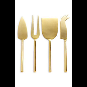 Juego de Cuchillos para Queso de Metal con Mango Trenzado, Acabado Negro para Mesa, Juego de Cuchillos para Desayuno, Esparcidor de Mantequilla - Product Image 2