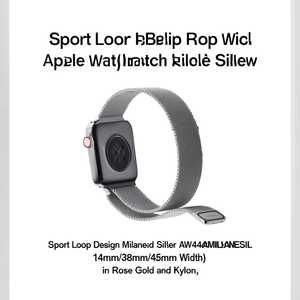 สายนาฬิกา Apple Watch รุ่น Sport Loop Design Milanese สีเงิน AW44MILANESESIL ขนาด 14 มม./38 มม./45 มม. สีโรสโกลด์และไนลอน - Product Image 3
