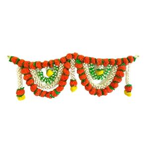 Valance de porte et fenêtre indienne faite à la main, grande nappe suspendue brodée, rideau en corde, topper de rideau, tapisserie murale, patchwork floral bohème - Product Image 3