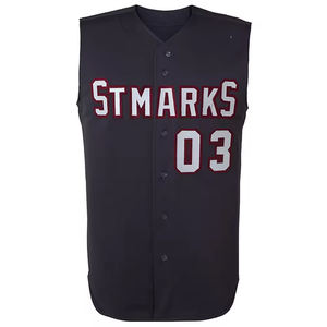 Conjuntos de ropa deportiva de los mejores materiales para hombres Uniforme de béisbol y softbol impreso con logotipo personalizado con diseño popular - Product Image 5