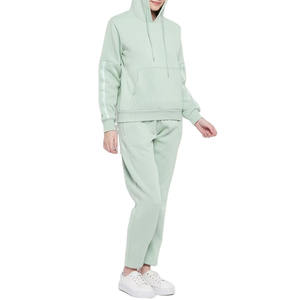 Design de mode automne deux pièces survêtements à manches longues sport costumes décontractés élégant personnalisé course femmes survêtements - Product Image 2