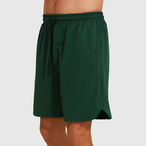 Pantalones cortos de hombre con logotipo personalizado, pantalones cortos holgados de baloncesto sólidos informales para gimnasio, pantalones cortos deportivos de secado rápido para gimnasio y Fitness para MenDDP envío - Product Image 1