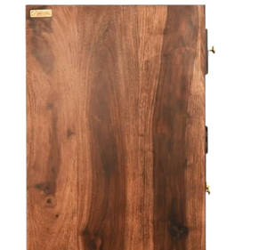 Sizirenie <b>Solid</b> Mahogany Modern Durable Cabinet Door Drawer Storage Console for Living Room Dining Room - Product Image 6