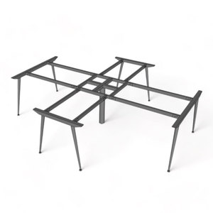 Mesa de Diseño Industrial de 4 Piezas con Patas de Acero en Forma de Cruz, 280x240cm, para Escritorios, Hospitales - Patas de Mesa de Centro HCCO025 - Product Image 1