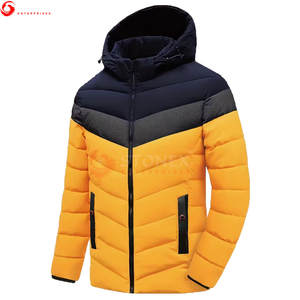 Chaqueta de Invierno Personalizada para Hombre, Chaqueta Acolchada con Capucha, Cierre de Cremallera Largo y Cálido, Estilo Casual, Alta Calidad, Impermeable para Exteriores, Servicio OEM - Product Image 1