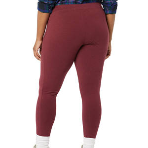 2024 nuevas mallas deportivas de cintura alta para mujer hechas a medida de Color sólido con logotipo hecho en Pakistán para uso en el gimnasio - Product Image 3