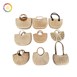 Bolsa de jacinto de agua hecha a mano-elegante monedero tejido con diseño fuerte, larga vida útil y gran bajo costo - Product Image 3