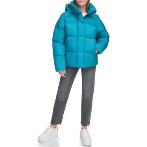 Custom Made Winter <b>Warm</b> Bubble Puffer Jacket High Quality Hooded Fabric Light With Pattern Decoration - Product Image 4