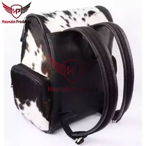 Sac à dos en cuir pour femmes de qualité supérieure sac à dos-nouveau design élégant avec accent de fourrure véritable-cuir véritable de haute qualité - Product Image 4