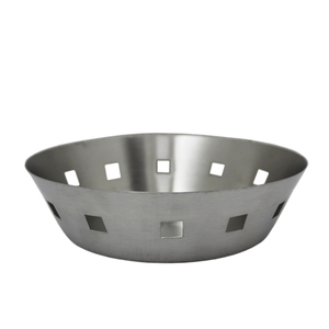 Ensemble de 2 passoire ronde en acier inoxydable couleur argent bol jetable de grande taille pour la cuisine et la décoration de dessus de Table - Product Image 2