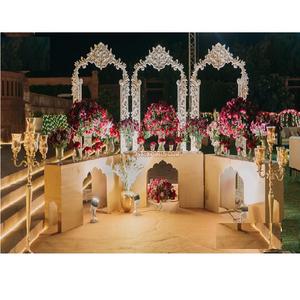 Cadres FRP à thème blanc de mariage pour la décoration Cadres à thème jardin de nuit de mariage à la mode Cadres FRP à thème blanc de mariage pour la décoration - Product Image 1