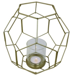 Cadre en métal de fosse en verre Meilleures ventes Lanternes à bougie avec couleur personnalisée pour les mariages avec les tailles de 18.5 cm - Product Image 4