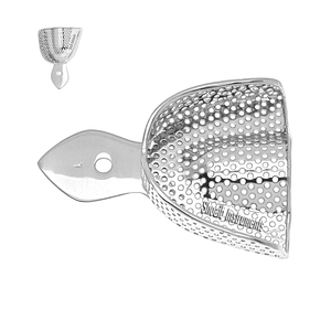 Bandeja de impresión perforada L grande del proveedor de bandeja dental de confianza Las mejores herramientas para instrumentos quirúrgicos dentales de potencia manual - Product Image 1