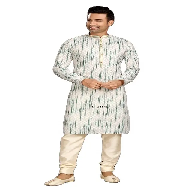 Premium Kwaliteit Indiase Heren Rechte Gratis Maat Kurta Pyjama Etnische Kleding Modieuze Kurta Pyjama Van Indiase Leverancier Kurta