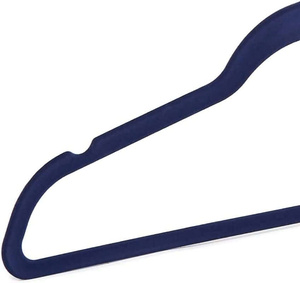 Cintres en velours bleu marine fins avec crochet en or rose antidérapant, design moderne de luxe à 5 couches pour costumes, literie, salle de bain, salon - Product Image 2