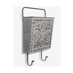 Maceta Colgante de Pared, Decoración de Pared, Maceta Colgante de Metal con Forma Cónica, Galvanizada, Florero - Product Image 6
