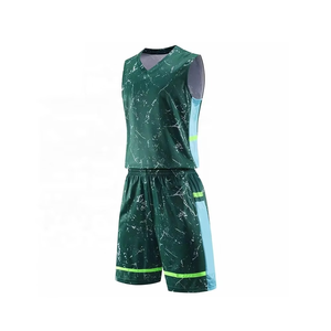 Ensemble de basketball d'impression par sublimation de qualité supérieure, uniforme de basketball sans manches, uniforme de basketball basique à succès - Product Image 2