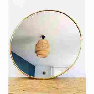 Vente chaude avec prix raisonnable Miroirs grossissants Fabrication indienne Miroir rond en métal de haute qualité - Product Image 1