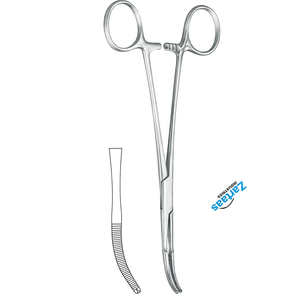 คีมหนีบสำหรับช่องท้อง mikulicz ทำจากสเตนเลสคีมโค้ง1X2ฟัน20ซม. ผู้ผลิตเครื่องมือผ่าตัด - Product Image 3