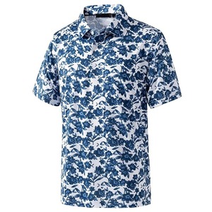 Polo informal con estampado 3D de hoja de árbol de flores para hombre, camiseta de manga corta de gran tamaño para vacaciones, camisetas de tendencia de verano - Product Image 4
