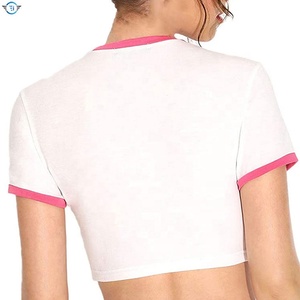 Venta al por mayor de ropa de fitness de las mujeres de secado rápido ligero deportes nuevo diseño de manga corta Camiseta de fitness ropa de mujer - Product Image 5