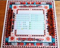 Nouvelle livraison rapide, accessoires de mahjong américains modernes de luxe personnalisés, boîte en acrylique combinée, tapis de table à impression indienne haut de gamme