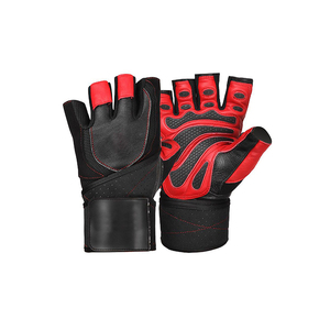 Gants d'haltérophilie rembourrés respirants de qualité supérieure enveloppement de poignet poignée de paume sangles réglables pour l'entraînement de musculation - Product Image 1