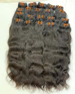 Machine authentique d'extensions de cheveux vierges indiens en gros faisceaux de trame usine de cheveux humains bruts naturels - Product Image 3