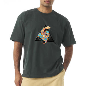 เสื้อเชิ๊ตผู้ชายเสื้อยืดพิมพ์ลายพัฟผ้าฝ้าย100% เสื้อทำงานคอกลมพิมพ์ลายพัฟ - Product Image 1