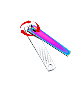 Cortaúñas profesional de acero al carbono y plata, cortador de uñas grande con lima de uñas para salones de uñas de ANAAIF - Product Image 5