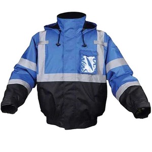 Veste de sécurité réfléchissante haute visibilité pour hommes et femmes, imperméable, avec capuche, pour le travail et la construction, avec poches pour les jours de pluie - Product Image 4