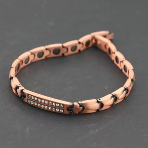 Pulsera de eslabones magnéticos, imán de energía de cobre, pulsera de artritis, pulsera de cobre puro - Product Image 1